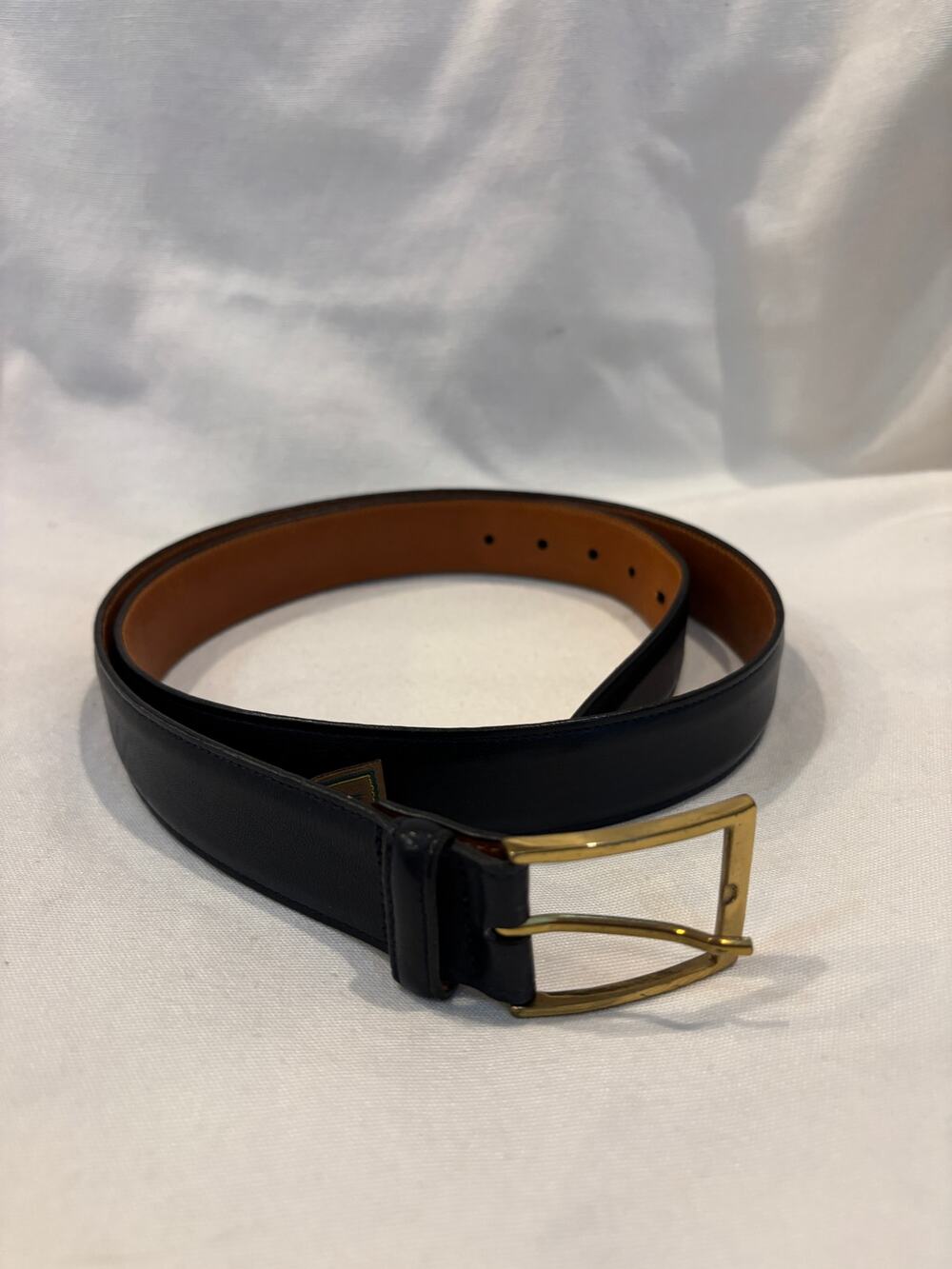 Vintage Trafalgar Belt Glove Leather Mens Size 34 Black